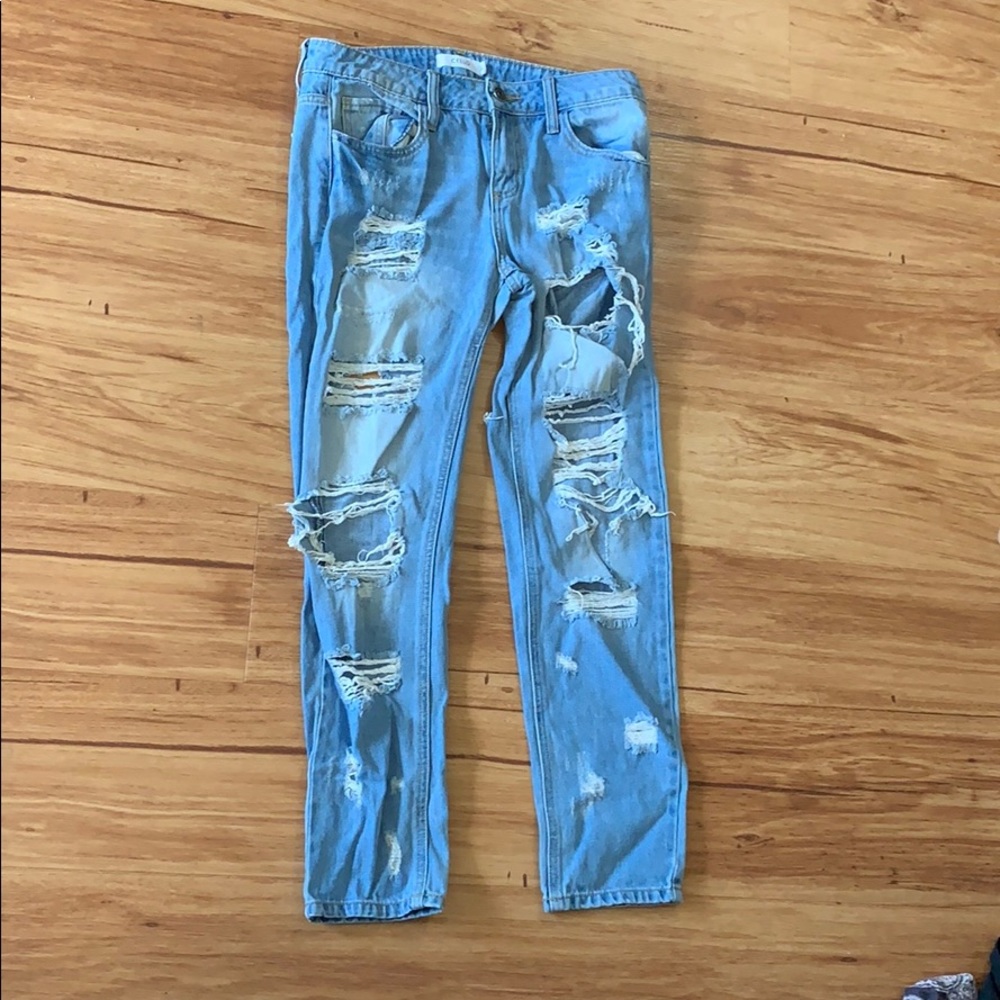 Distressed jeans from Akira